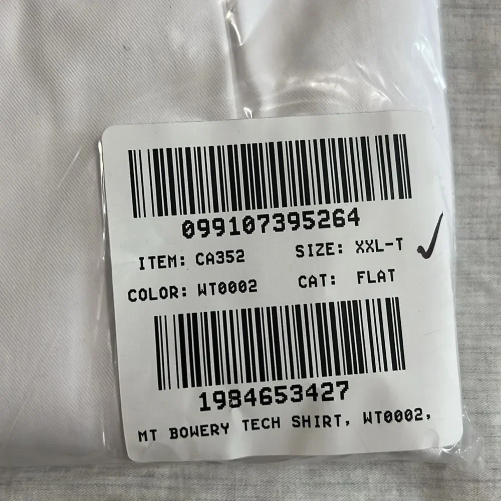 J. Crew Men's‎ White stretch dress shirt with spread collar XXL